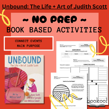 Preview of Unbound The Life and Art of Judith Scott | Main Purpose | Literacy Comprehension