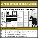A Midsummer Night's Dream - Vocabulary Lists, PowerPoints,