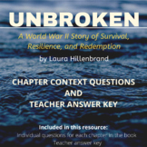Unbroken (YA Edition) Chapter Questions & Answer Key Hero 