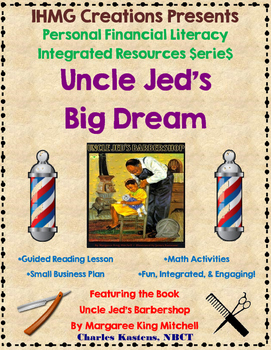 Preview of "Uncle Jed's Barbershop"-No Prep Level A (ELA/Math/Personal Financial Literacy)