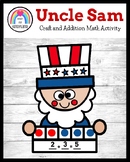 Uncle Sam Craft, Five Frame Decomposing Addition Activity: