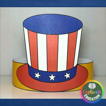 USA Kindergarten Arts and Crafts: Uncle Sam Hat