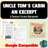 Uncle Tom's Cabin Excerpt Reading Analysis Worksheet