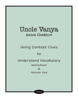 Preview of Uncle Vanya Using Context Clues Vocabulary Worksheets