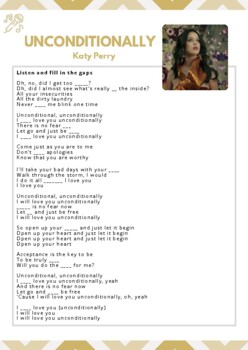 unconditionally katy perry lyrics