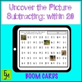 Uncover the Picture: Subtracting within 20 BOOM Cards