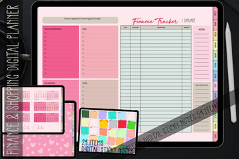 Preview of Undated 365 Day Finance & Shopping Digital Planner