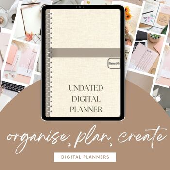 Preview of Undated A4 Portrait Digital Planner
