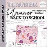 Undated Back To School Themed Teacher Planner by Versatile