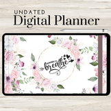 Undated Digital Planner Journal Goodnotes