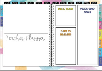 Preview of Undated Digital Teacher Planner