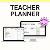 Undated OneNote Editable Teacher Planner