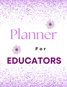 Preview of Undated Educators planner