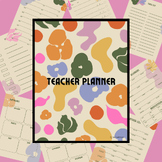 Undated Teacher Planner- Modern Brights