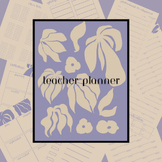 Undated Teacher Planner- Underwater Flowers