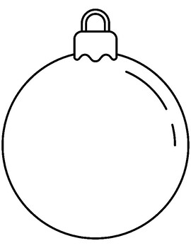 Undecorated Winter Christmas Ornament Printable Templates by HenRyCreated