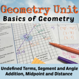 Geometry Fundamentals Unit: Undefined Terms - Segment Addi