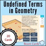Undefined Terms in Geometry Boom Cards