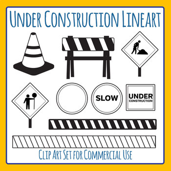 construction zone signs clip art
