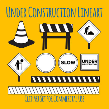 construction zone sign clipart