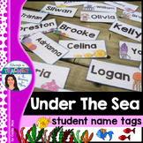 Under The Sea Classroom Theme - Editable Name Tags