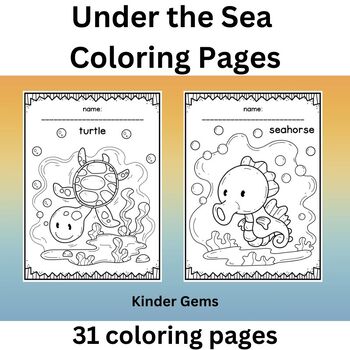 Under the sea coloring pages