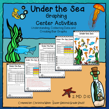 Preview of Grade 2 Bar Graphs Worksheets: Under The Sea Theme