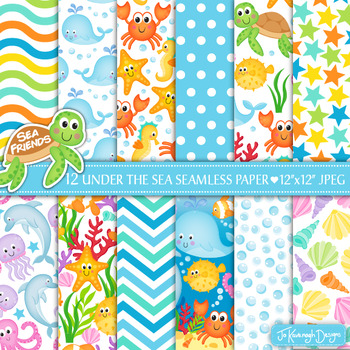 Preview of Under The Sea Ocean Theme Papers (P24)