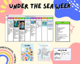 Under The Sea THEME Weekly Lessons  Printable Toddler and 