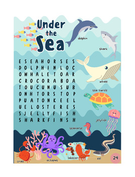 Preview of Under The Sea - Word Search Puzzles