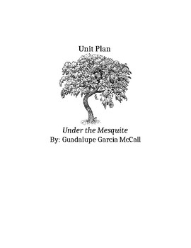 Preview of Under the Mesquite Tree Unit Plan