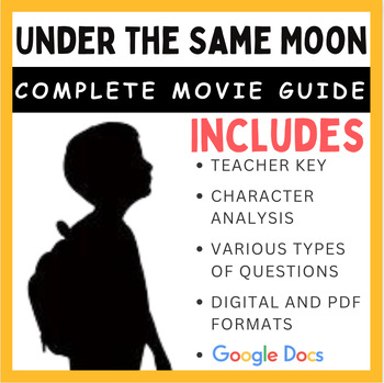 Under The Same Moon Movie Worksheets Teaching Resources Tpt