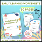 Under the Sea Adventure: Early Learning Worksheet Packet (