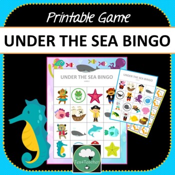 Preview of UNDER THE SEA BINGO GAME PDF plus Digital Options