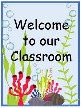 Preview of Under the Sea Classroom Decor Bundle