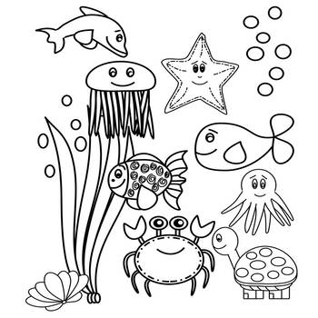 Under the Sea Clip Art by Sandra Naufal | Teachers Pay Teachers