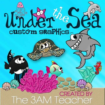Preview of Under the Sea Clip Art Set