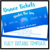 Under the Sea Dance Ticket Template