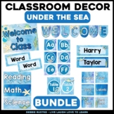 Under the Sea Ocean Theme Editable Classroom Decor Bundle