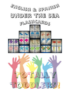 Preview of Under the Sea English & Spanish Flashcards 