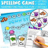 Ocean Theme Editable Sight Word Game Spelling, Handwriting