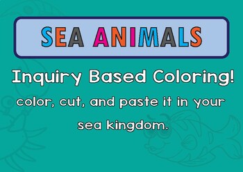 Preview of Coloring sheets for sea and ocean animals
