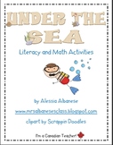 Under the Sea Literacy and Math Activities