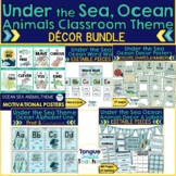 Under the Sea Ocean Animals Classroom Decor BUNDLE