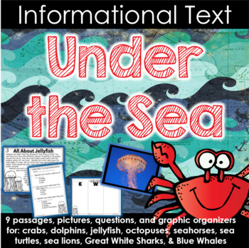 Preview of Under the Sea/Ocean Creatures (9 Non-Fiction Passages for Curious Learners}