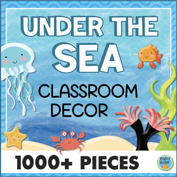 Preview of Under the Sea Ocean Theme Classroom Decor Bundle Decorations Pack