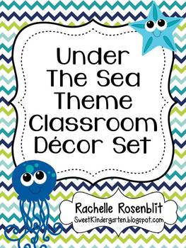 Preview of Under the Sea Ocean Theme Classroom Decor Set