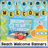 Under the Sea Ocean Theme Classroom Decor Welcome Poster B