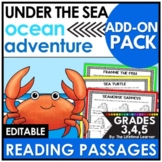 Ocean Reading Comprehension Passages and Questions | Under the Sea Fiction