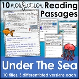 Ocean - Under the Sea Reading Comprehension Passages